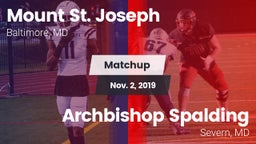 Matchup: Mount St. Joseph vs. Archbishop Spalding  2019