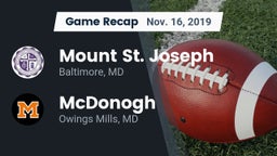 Recap: Mount St. Joseph  vs. McDonogh  2019