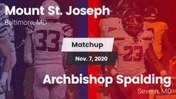 Matchup: Mount St. Joseph vs. Archbishop Spalding  2020