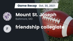 Recap: Mount St. Joseph  vs. friendship collegiate 2021