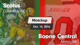 Matchup: Scotus  vs. Boone Central  2016