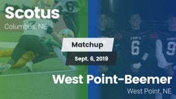 Matchup: Scotus  vs. West Point-Beemer  2019