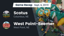 Recap: Scotus  vs. West Point-Beemer  2019