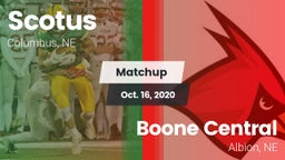 Matchup: Scotus  vs. Boone Central  2020