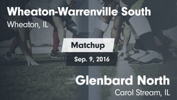 Matchup: Wheaton-Warrenville vs. Glenbard North  2016