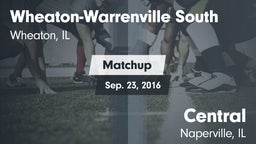 Matchup: Wheaton-Warrenville vs. Central  2016