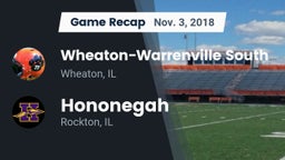 Recap: Wheaton-Warrenville South  vs. Hononegah  2018