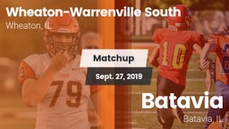 Matchup: Wheaton-Warrenville vs. Batavia  2019