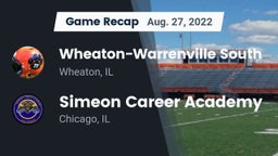 Recap: Wheaton-Warrenville South  vs. Simeon Career Academy  2022