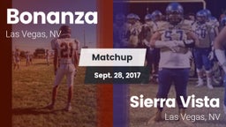 Matchup: Bonanza  vs. Sierra Vista  2017