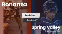 Matchup: Bonanza  vs. Spring Valley  2017