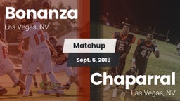 Matchup: Bonanza  vs. Chaparral  2019