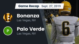 Recap: Bonanza  vs. Palo Verde  2019