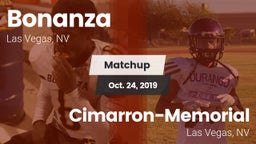 Matchup: Bonanza  vs. Cimarron-Memorial  2019