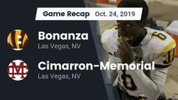 Recap: Bonanza  vs. Cimarron-Memorial  2019