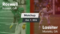 Matchup: Roswell  vs. Lassiter  2016