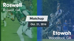 Matchup: Roswell  vs. Etowah  2016