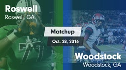 Matchup: Roswell  vs. Woodstock  2016