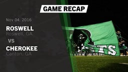 Recap: Roswell  vs. Cherokee  2016