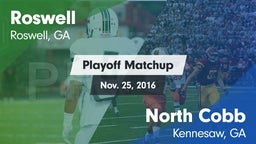 Matchup: Roswell  vs. North Cobb  2016