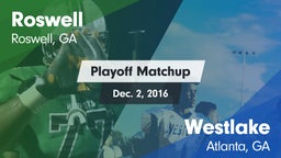 Matchup: Roswell  vs. Westlake  2016