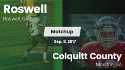 Matchup: Roswell  vs. Colquitt County  2017