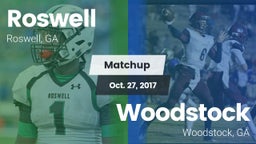 Matchup: Roswell  vs. Woodstock  2017
