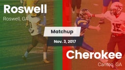 Matchup: Roswell  vs. Cherokee  2017