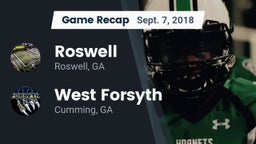 Recap: Roswell  vs. West Forsyth  2018