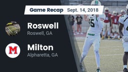 Recap: Roswell  vs. Milton  2018