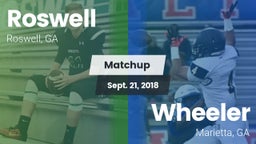 Matchup: Roswell  vs. Wheeler  2018