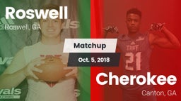 Matchup: Roswell  vs. Cherokee  2018