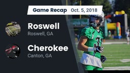 Recap: Roswell  vs. Cherokee  2018
