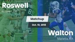 Matchup: Roswell  vs. Walton  2018