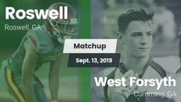 Matchup: Roswell  vs. West Forsyth  2019