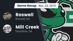 Recap: Roswell  vs. Mill Creek  2019