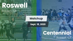 Matchup: Roswell  vs. Centennial  2020