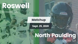 Matchup: Roswell  vs. North Paulding  2020