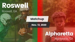 Matchup: Roswell  vs. Alpharetta  2020