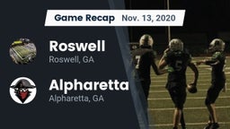Recap: Roswell  vs. Alpharetta  2020