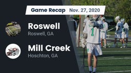 Recap: Roswell  vs. Mill Creek  2020