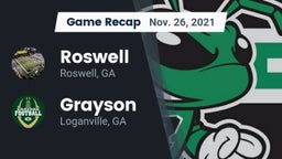 Recap: Roswell  vs. Grayson  2021
