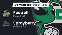 Recap: Roswell  vs. Sprayberry  2022