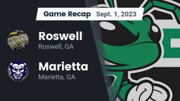 Recap: Roswell  vs. Marietta  2023