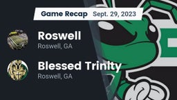 Recap: Roswell  vs. Blessed Trinity  2023