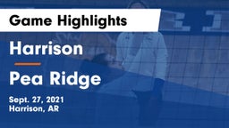 Harrison  vs Pea Ridge  Game Highlights - Sept. 27, 2021