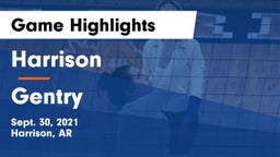 Harrison  vs Gentry  Game Highlights - Sept. 30, 2021