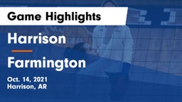 Harrison  vs Farmington  Game Highlights - Oct. 14, 2021