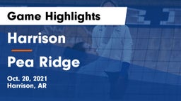 Harrison  vs Pea Ridge  Game Highlights - Oct. 20, 2021