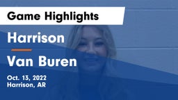 Harrison  vs Van Buren  Game Highlights - Oct. 13, 2022
